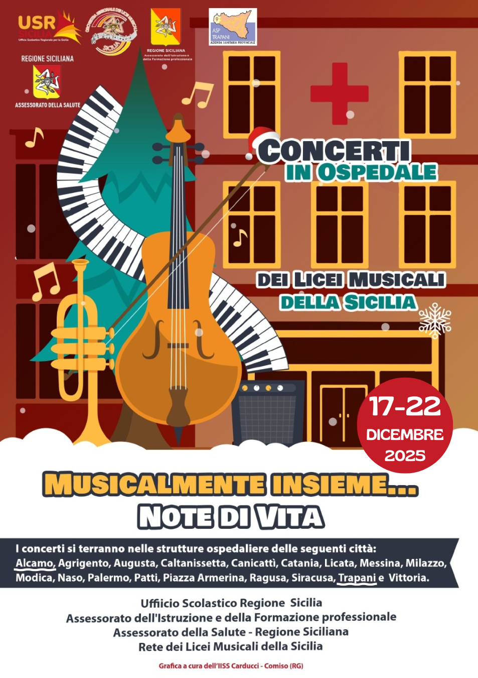 Musicalmente insieme, concerti negli ospedali di Trapani ed Alcamo